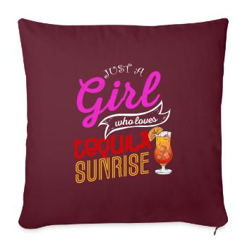 Tequila Sunrise - Sofakissenbezug 45 x 45 cm - Burgunderrot - Vorne