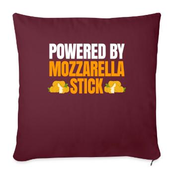 Propulsé par Mozzarells Sticks - Housse de coussin décorative 45 x 45 cm - bordeaux - Devant