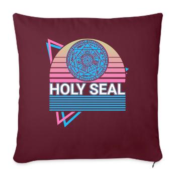 Heiliges Siegel Erzengel Retro - Sofakissenbezug 45 x 45 cm - Burgunderrot - Vorne
