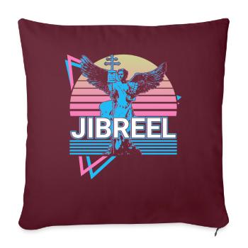 Jibrael Erzengel Retro - Sofakissenbezug 45 x 45 cm - Burgunderrot - Vorne