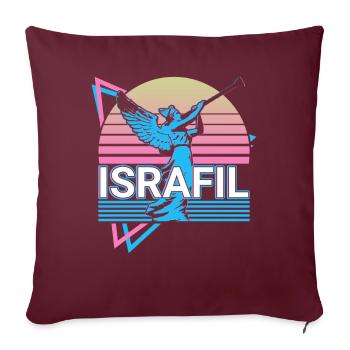 Israfil Erzengel Retro - Sofakissenbezug 45 x 45 cm - Burgunderrot - Vorne