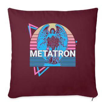 Metatron Erzengel Retro - Sofakissenbezug 45 x 45 cm - Burgunderrot - Vorne