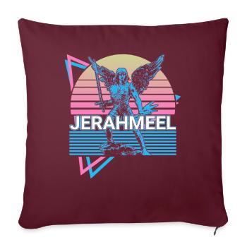 Jerahmeel Heiliger Jerahmeel Erzengel Retro - Sofakissenbezug 45 x 45 cm - Burgunderrot - Vorne