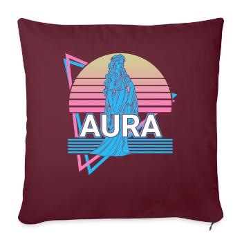 Aura Déesse de la brise Grec ancien Grec My - Housse de coussin décorative 45 x 45 cm - bordeaux - Devant