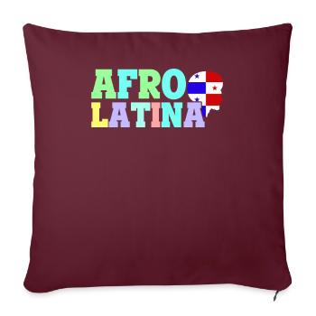 Afro Latina Panama Latinas Amérique latine - Housse de coussin décorative 45 x 45 cm - bordeaux - Devant