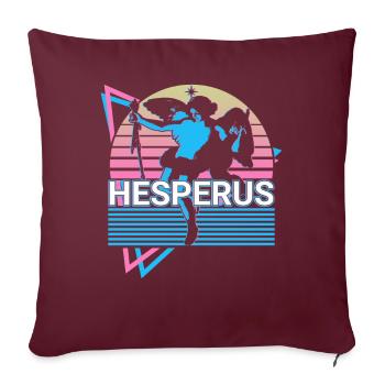 Hesperus dieu grec Mythe grec antique - Housse de coussin décorative 45 x 45 cm - bordeaux - Devant