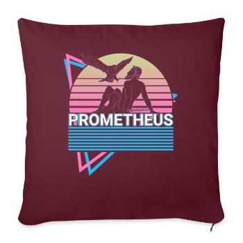 Prométhée Dieu grec Grec ancien Mon - Housse de coussin décorative 45 x 45 cm - bordeaux - Devant