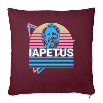 Japet dieu grec Mythe grec antique - Housse de coussin décorative 45 x 45 cm - bordeaux - Devant