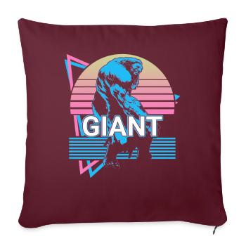 Créature mythique géante Mythe grec antique - Housse de coussin décorative 45 x 45 cm - bordeaux - Devant