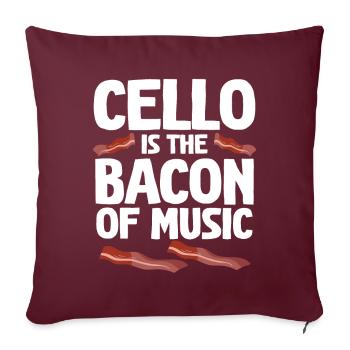 Violoncelle Drôle Cadeau Alto - Housse de coussin décorative 45 x 45 cm - bordeaux - Devant
