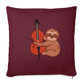 Violoncelle Drôle Cadeau Alto - Housse de coussin décorative 45 x 45 cm - bordeaux - Devant