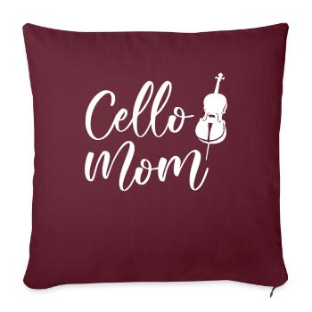 Violoncelle Drôle Cadeau Alto - Housse de coussin décorative 45 x 45 cm - bordeaux - Devant