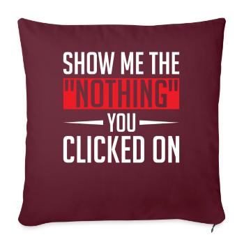 Cybersécurité Sécurité informatique Cybersécurité - Housse de coussin décorative 45 x 45 cm - bordeaux - Devant