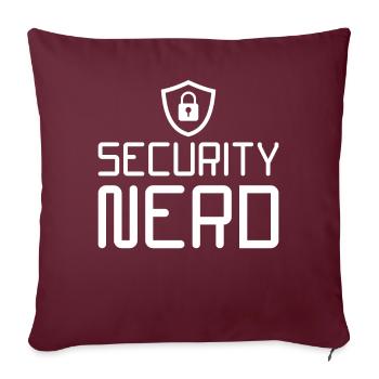 Cybersécurité Sécurité informatique Cybersécurité - Housse de coussin décorative 45 x 45 cm - bordeaux - Devant