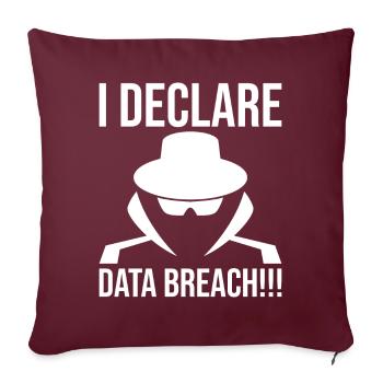 Cybersécurité Sécurité informatique Cybersécurité - Housse de coussin décorative 45 x 45 cm - bordeaux - Devant
