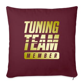 Équipe de tuning - Housse de coussin décorative 45 x 45 cm - bordeaux - Devant