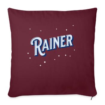 Jennifer nom personnalisé - Housse de coussin décorative 45 x 45 cm - bordeaux - Devant