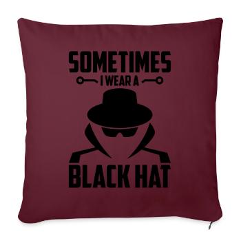 Cybersécurité Sécurité informatique Cybersécurité - Housse de coussin décorative 45 x 45 cm - bordeaux - Devant