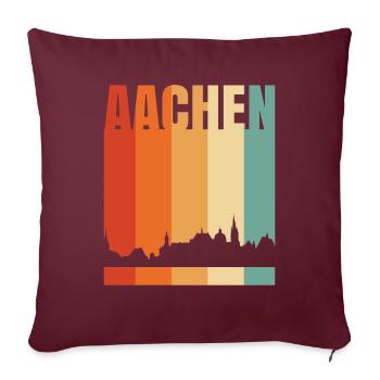 Aachen - Sofakissenbezug 45 x 45 cm - Burgunderrot - Vorne