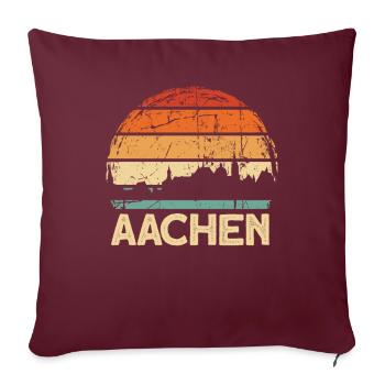 Aachen - Sofakissenbezug 45 x 45 cm - Burgunderrot - Vorne