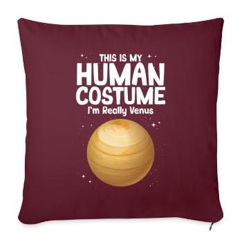 Vénus - Housse de coussin décorative 45 x 45 cm - bordeaux - Devant