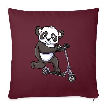 Scooter Scooter Scooter Cadeau - Housse de coussin décorative 45 x 45 cm - bordeaux - Devant