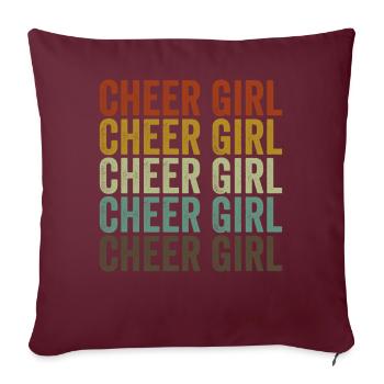 Cheer Girl Cheerleading Cheerleading Girl Team - Sofakissenbezug 45 x 45 cm - Burgunderrot - Vorne