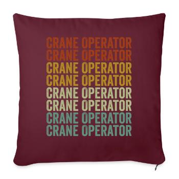 Grue Grutier Usa Fla - Housse de coussin décorative 45 x 45 cm - bordeaux - Devant
