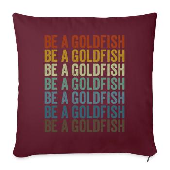 Soyez un poisson rouge Poisson rouge - Housse de coussin décorative 45 x 45 cm - bordeaux - Devant