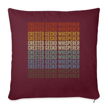 Haubengeckoflüsterer Haubengecko Crestie - Housse de coussin décorative 45 x 45 cm - bordeaux - Devant