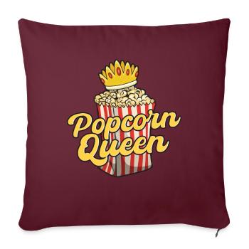 Popcorn Queen - Housse de coussin décorative 45 x 45 cm - bordeaux - Devant