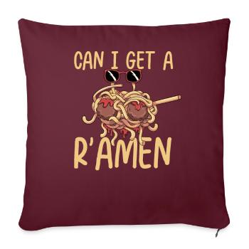 Dab Flying Spaghetti Monster - Housse de coussin décorative 45 x 45 cm - bordeaux - Devant