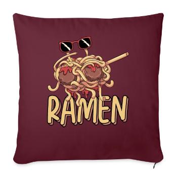 Dabbing Flying Spaghetti Monsters Pastafarian - Housse de coussin décorative 45 x 45 cm - bordeaux - Devant