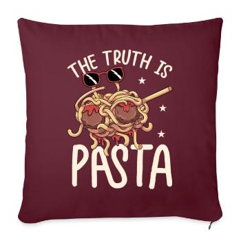 Dab Flying Spaghetti Monster - Housse de coussin décorative 45 x 45 cm - bordeaux - Devant