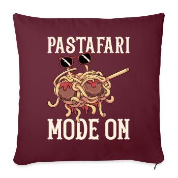 Dabbing Flying Spaghetti Monsters Pastafarian - Housse de coussin décorative 45 x 45 cm - bordeaux - Devant