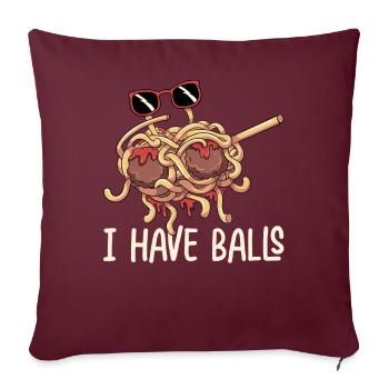 Dabbing Flying Spaghetti Monsters Pastafarian - Housse de coussin décorative 45 x 45 cm - bordeaux - Devant