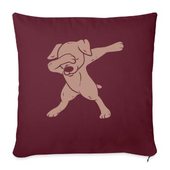 Weimaraner - Sofakissenbezug 45 x 45 cm - Burgunderrot - Vorne