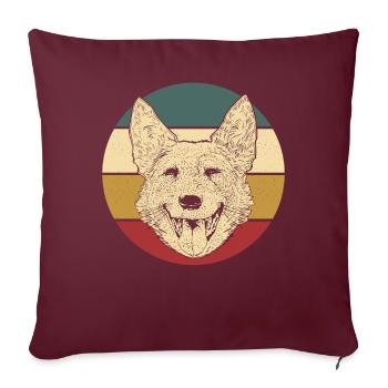 Bouvier australien - Housse de coussin décorative 45 x 45 cm - bordeaux - Devant