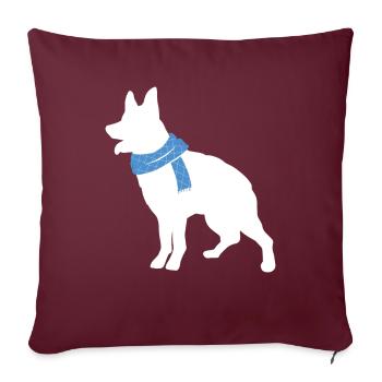 Bouvier australien - Housse de coussin décorative 45 x 45 cm - bordeaux - Devant