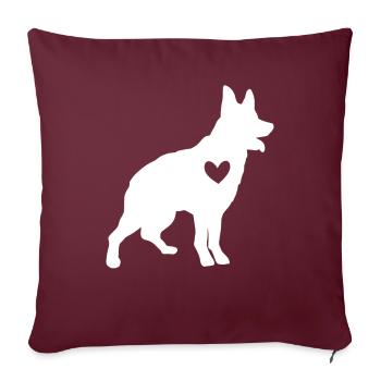 Bouvier australien - Housse de coussin décorative 45 x 45 cm - bordeaux - Devant