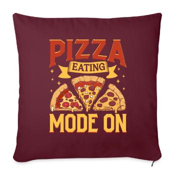 Pizza Eating Mode On - Pizza Baker - Housse de coussin décorative 45 x 45 cm - bordeaux - Devant