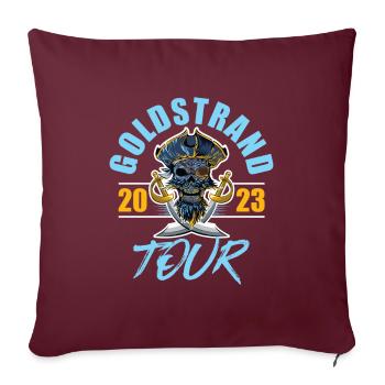 Squelette Golden Sands 2023 - Housse de coussin décorative 45 x 45 cm - bordeaux - Devant