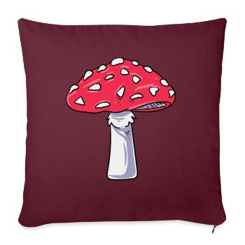 Costume de champignon - Housse de coussin décorative 45 x 45 cm - bordeaux - Devant