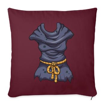 Costume de sorcière - Housse de coussin décorative 45 x 45 cm - bordeaux - Devant