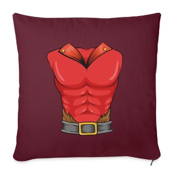 Costume du diable - Housse de coussin décorative 45 x 45 cm - bordeaux - Devant