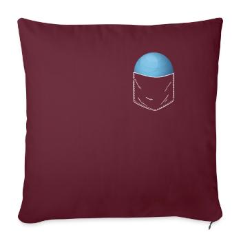 Uranus - Sofakissenbezug 45 x 45 cm - Burgunderrot - Vorne