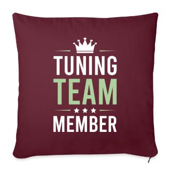 Équipe de tuning - Housse de coussin décorative 45 x 45 cm - bordeaux - Devant