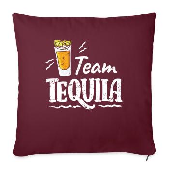 Équipe Tequila Alcohol Party - Housse de coussin décorative 45 x 45 cm - bordeaux - Devant