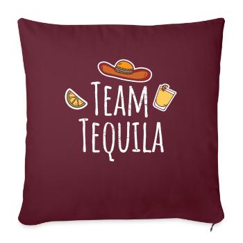 Équipe Tequila Alcohol Party - Housse de coussin décorative 45 x 45 cm - bordeaux - Devant