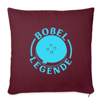 Boßel Legende - Boßeln - Sofakissenbezug 45 x 45 cm - Burgunderrot - Vorne